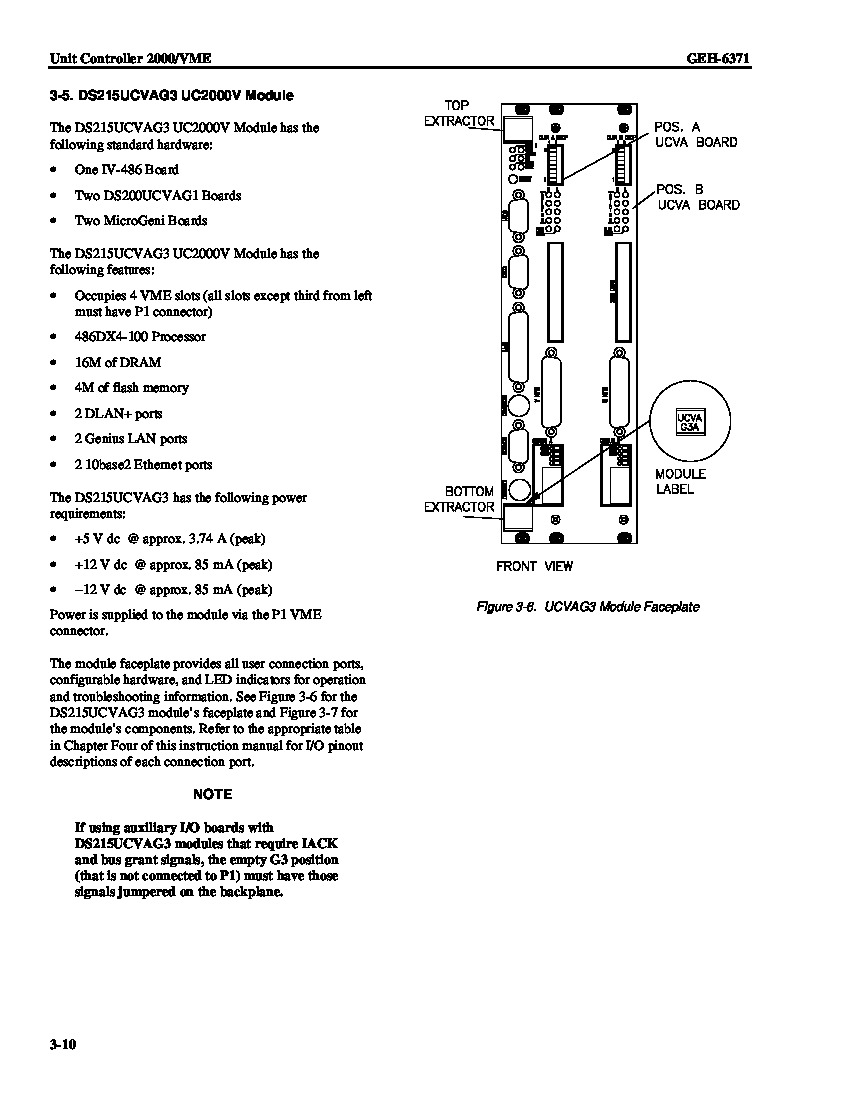 First Page Image of DS215UCVAG3AC Data Sheet GEH-6371.pdf